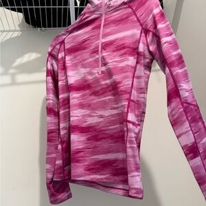 Pink Camouflage Women's Under Armour Quarter Zip Top